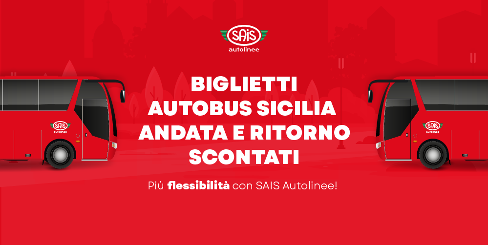 Biglietti autobus Sicilia andata e ritorno scontati con SAIS Autolinee